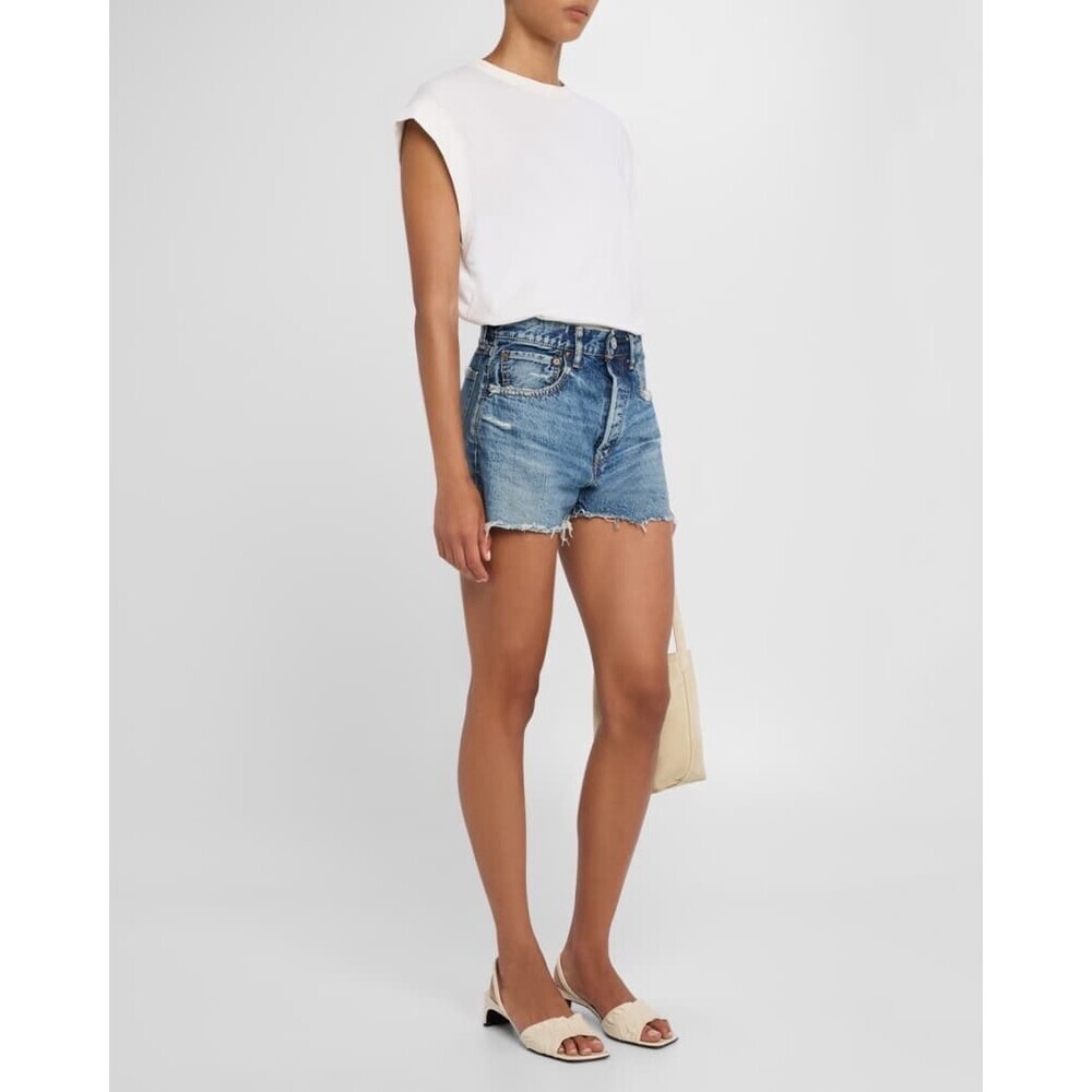 MOUSSY VINTAGE Manhasset Distressed Denim Shorts